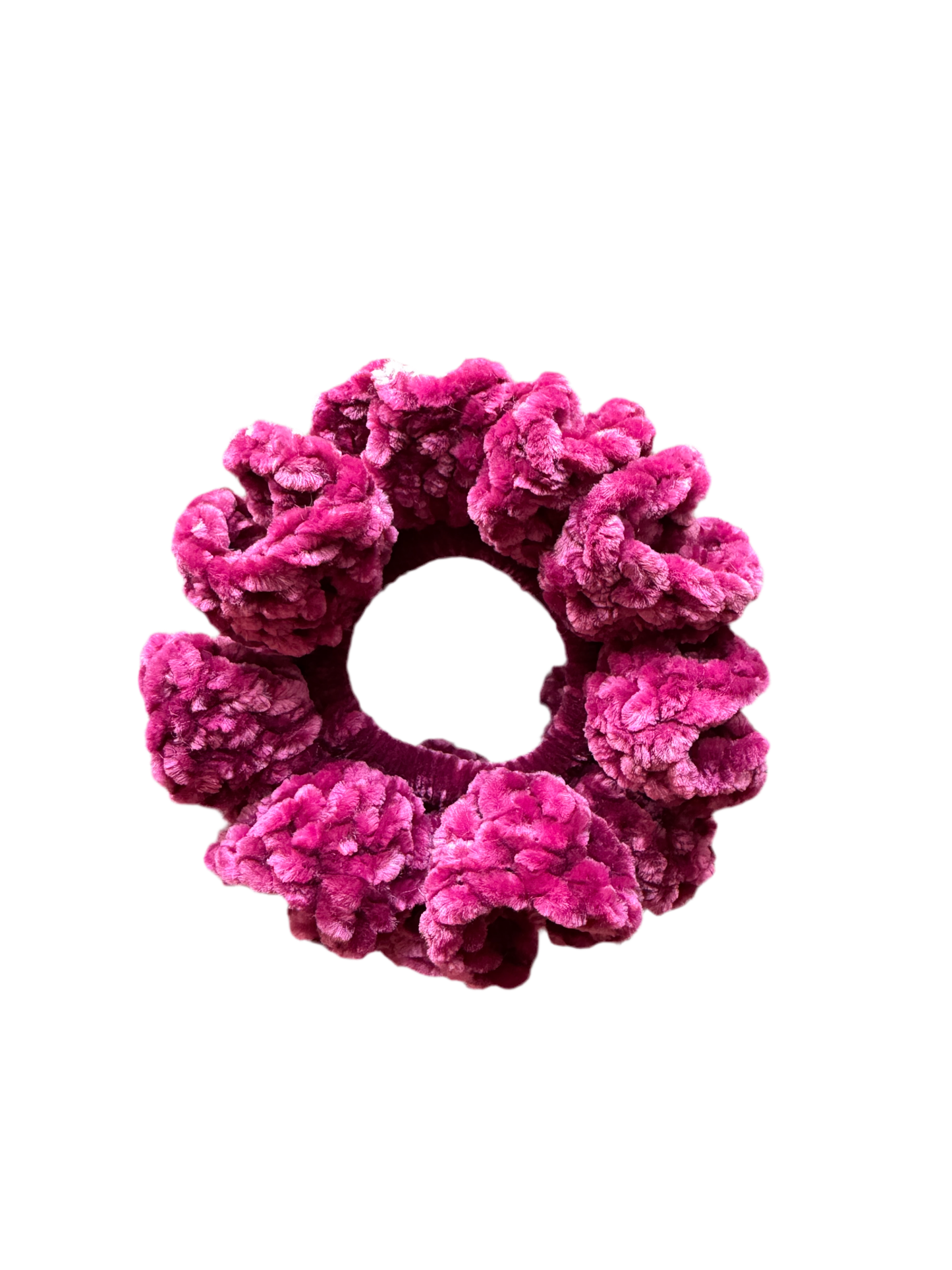 Dark Crimson Velvet Scrunchie