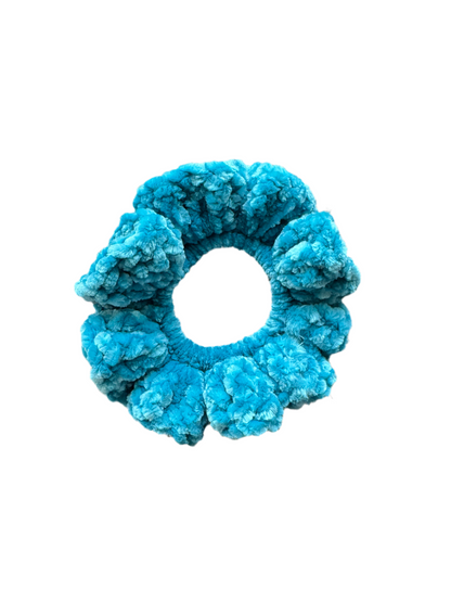 Blue Crush Velvet Scrunchie