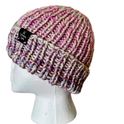 Lavender Smoke Knit Beanie