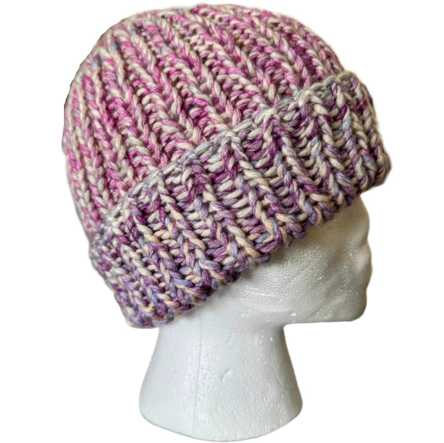 Lavender Smoke Knit Beanie