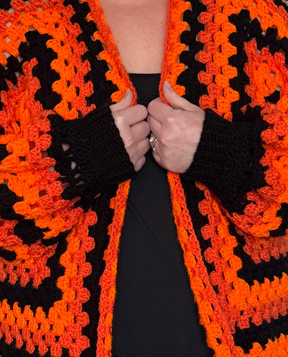 Pumpkin Goddess Hexi-cardigan