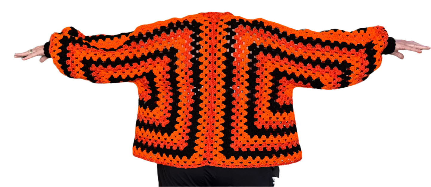 Pumpkin Goddess Hexi-cardigan