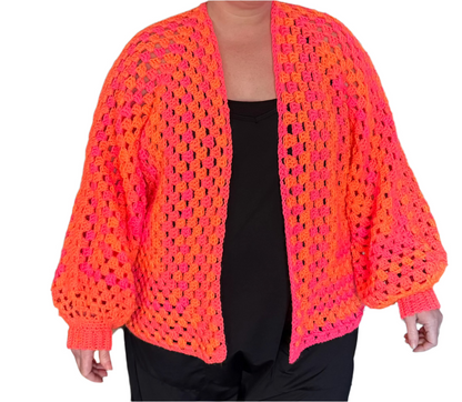 Neon Granny Hexi-cardigan