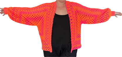 Neon Granny Hexi-cardigan