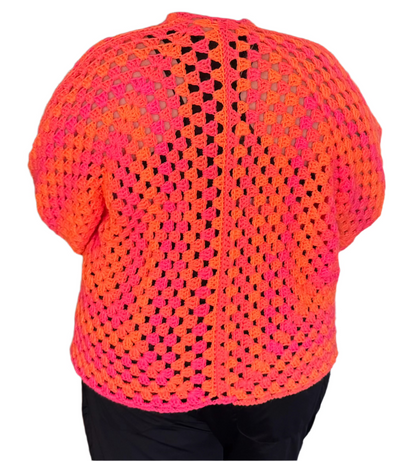 Neon Granny Hexi-cardigan