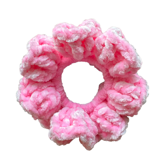 HotHot Pink Velvet Scrunchie